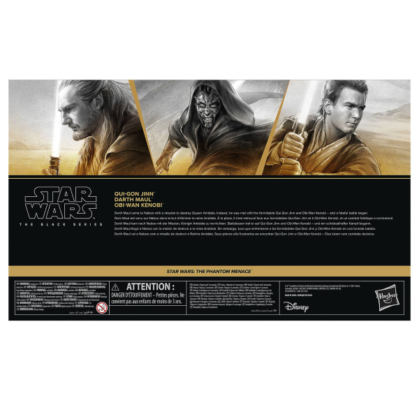 Star Wars Black Series 3er-Pack – Qui-Gon, Obi-Wan & Darth Maul | Hasbro 2025